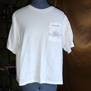 Pretty Guardian Sailor Moon  Silver Millinium White Crop Woman's Shirt XL